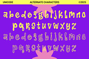 Happytale - Liquid Bubble Font, a Handwritten Font by Unicode Studio (Thumbnail 13 of 14)