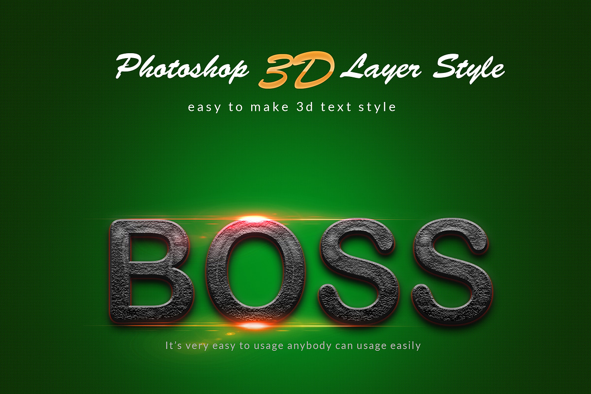 3D Bundle Photoshop Layer Style, a Layer Style Add-On by MRI STUDIO (Photo 12 of 19)