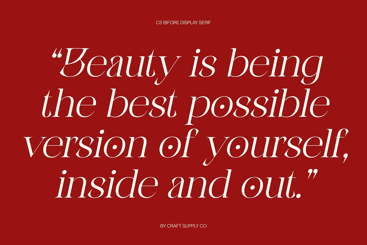 CS Bifore – Classic Serif Font, a Serif Font by Craft Supply Co. (Photo 2 of 8)