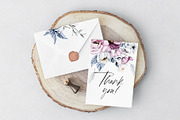 SALE! Watercolor pink & blue flowers, an Illustration by Larisa Maslova (Thumbnail 11 of 11)