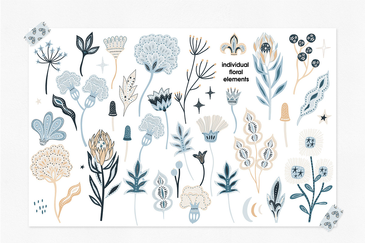 Mysterious Garden graphic collection, a Pattern Graphic by solmariart (Photo 3 of 10)