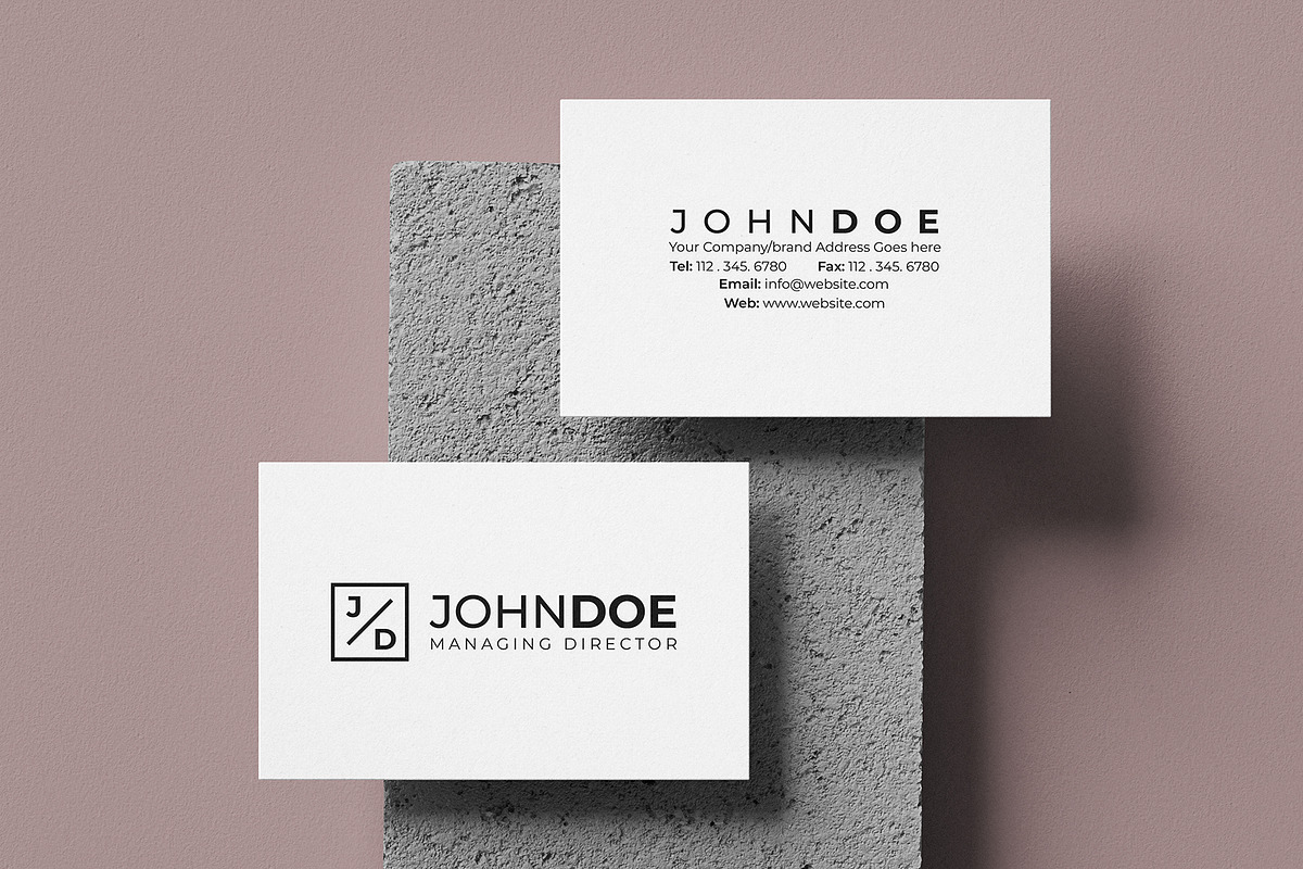 Minimalist Modern Business Card, a Business Card Template by Shahjhan (Photo 1 of 4)