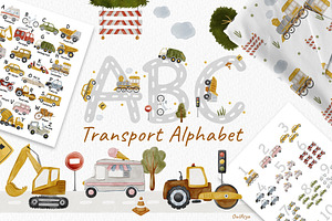 ABC transport alphabet, a Transportation Illustration by owlasya
