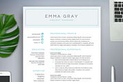 Modern Resume Template for Word, a Resume Template by SharpResumeFoundry (Thumbnail 1 of 6)