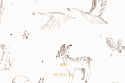 Kids wallpaper forest animals, a Wallpaper Graphic by maniamantellina (Thumbnail 1 of 2)