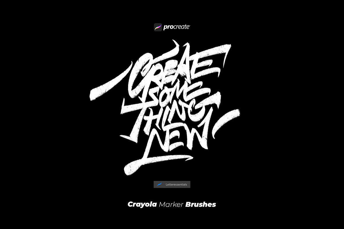 Lettering Brushes Procreate, a Brush Add-On by n.A Studio (Photo 8 of 9)
