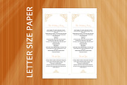 Wedding Ceremony Program Template, an Invitation Template by retrographix (Thumbnail 4 of 4)