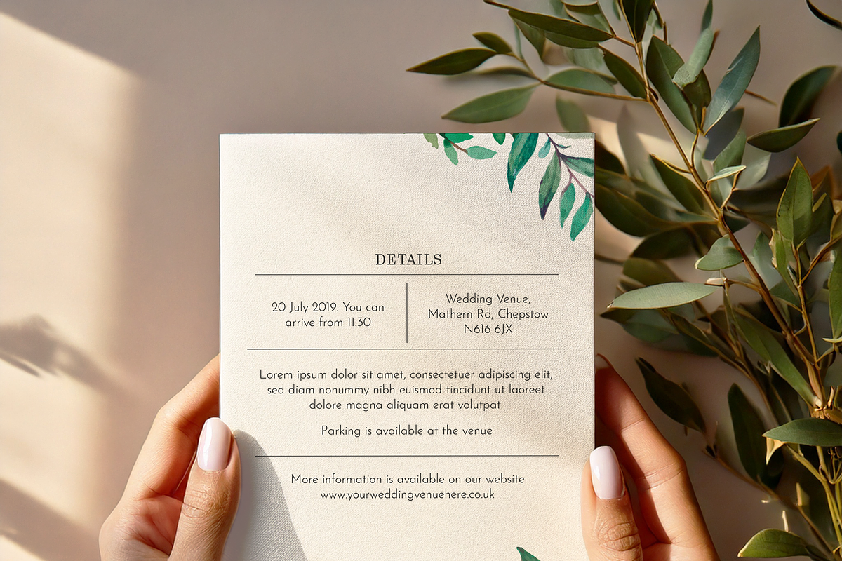 A5 Invite Mockup - PSD Mockup, a Templates & Theme by Samantha Logue (Photo 4 of 4)