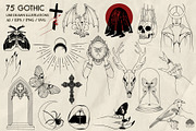 Gothic Line Art + Procreate, an Object Illustration by Skliarova (Thumbnail 4 of 8)