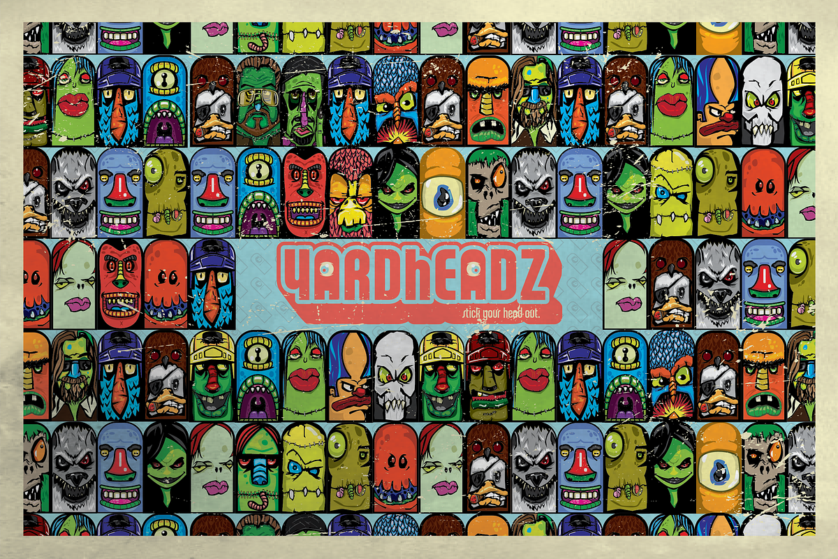 YardHeadz | Monster Characters, a Decorative Illustration by Bend Industries (Photo 1 of 3)