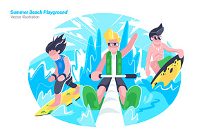 Beach Playground - Illustration