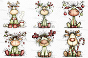 Whimsical Christmas Fluffy Reindeer, an Illustration by Craft Nest (Thumbnail 6 of 6)