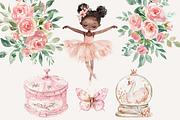 Pink Ballerina Swan Lake Clipart, a Decorative Illustration by ClipArtCharm (Thumbnail 3 of 5)