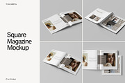 Square Magazine Mockup, a Books & Magazine Mockup by Tokobeta (Thumbnail 1 of 7)