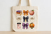 Halloween Back to School Coquette, a Seasonal Illustration by CraftArtStudio (Thumbnail 2 of 4)