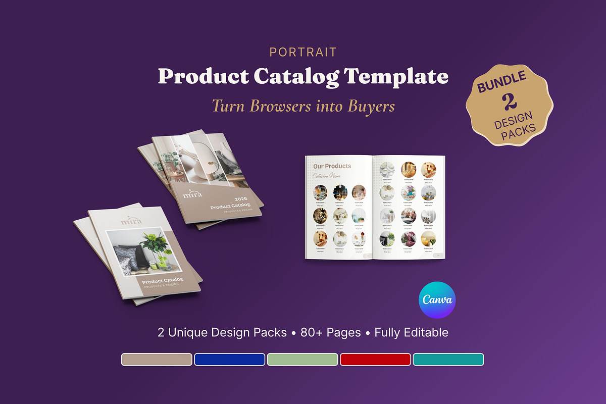 Product Catalog Line Sheet 2 Packs, a Magazine Template by B2 Studio (Photo 1 of 18)