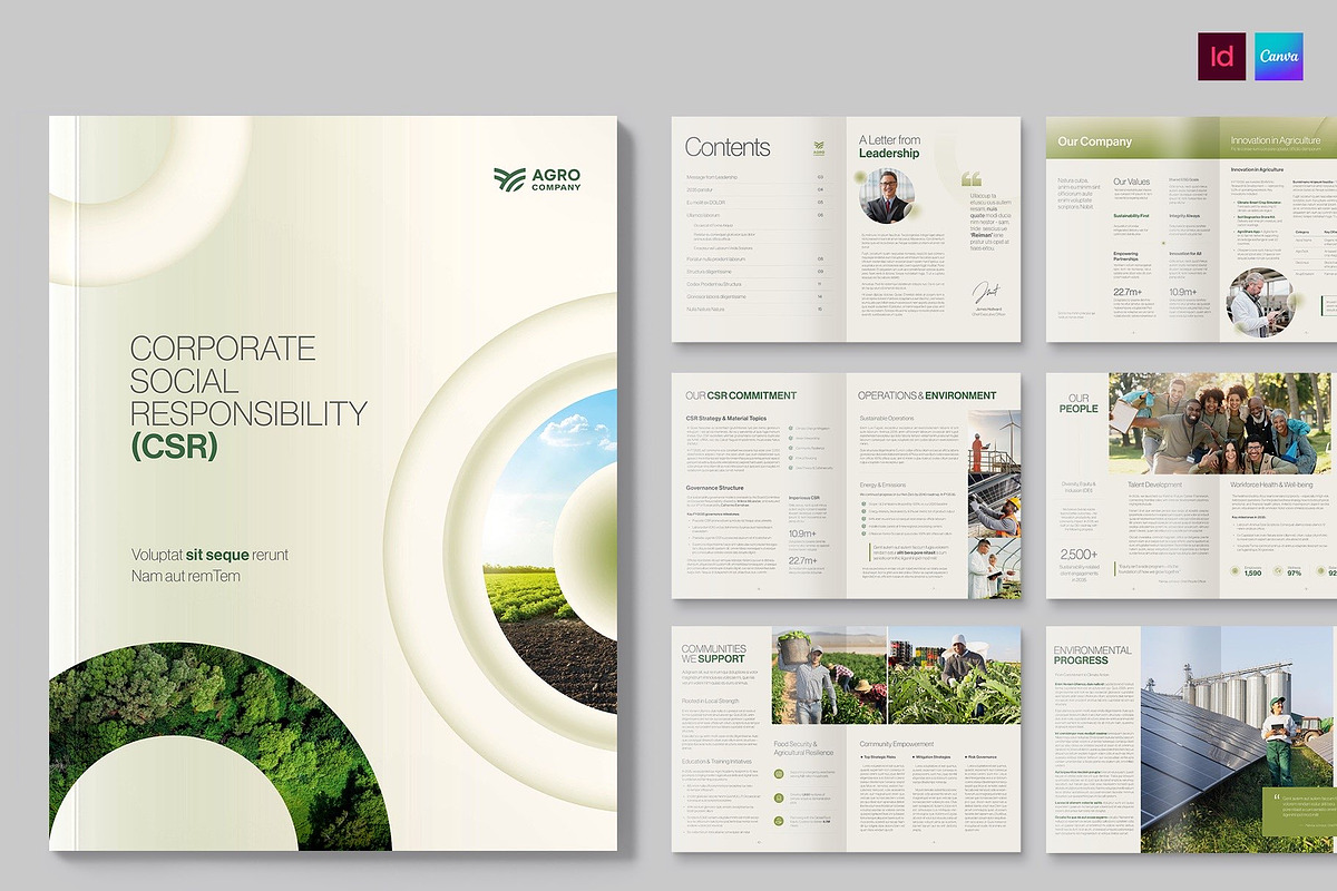 Corporate Social Responsibility, a Brochure Template by BrandPacks