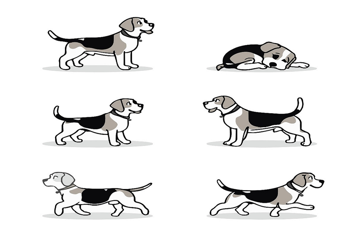 Running Dog Silhouette Collection, an Animal Illustration by Sohan Artistry (Photo 2 of 3)