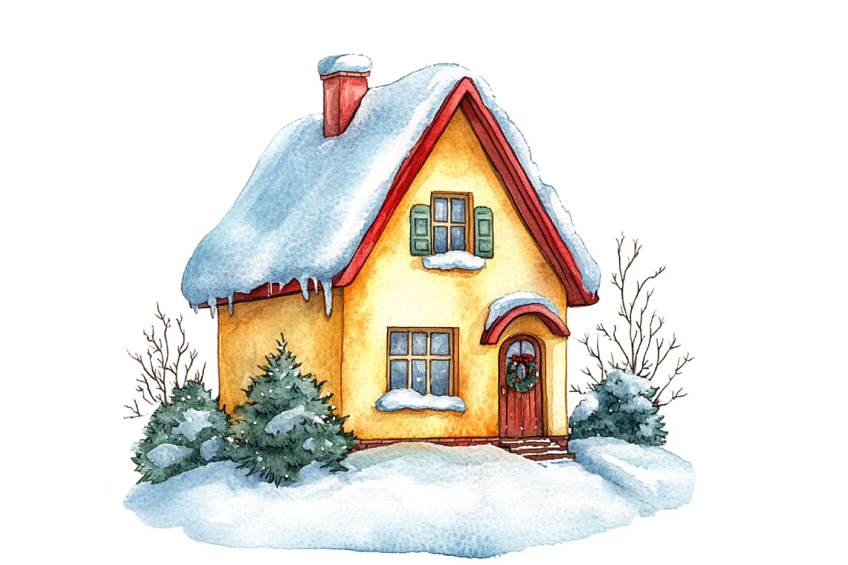 Watercolor Christmas Clipart, an Illustration by Designworld (Photo 5 of 6)