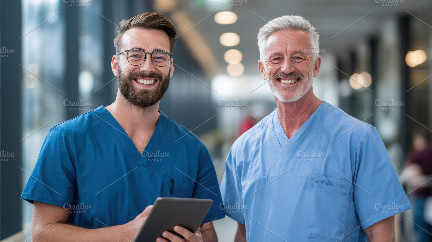 Smiling healthcare workers, a Photo by Beautiful things