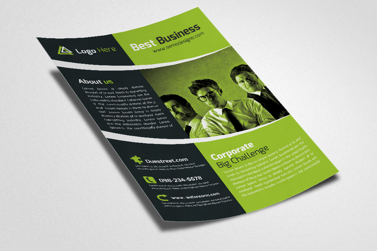 Creative Business Flyer Template, a Flyer Template by Psd Templates (Photo 3 of 3)