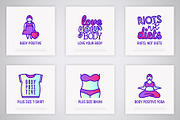Body Positive | 16 Thin Line Icons, an Outline Icon by Alex Blogoodf (Thumbnail 5 of 11)