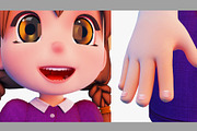 3d Cartoon Girl SG3FC, a Characters & Person 3D Model by LomellRueca (Thumbnail 13 of 27)