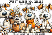 Quirky Easter Dog Clipart, an Illustration by OK Design (Thumbnail 1 of 6)
