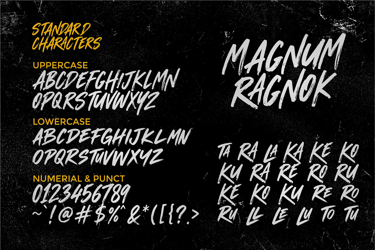 Magnum Ragnok - Urban Brush, a Handwritten Font by ErgibiStudio (Photo 9 of 10)