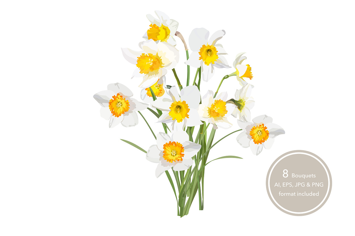 Daffodils Bouquets., an Object Graphic by Peolla (Photo 1 of 9)