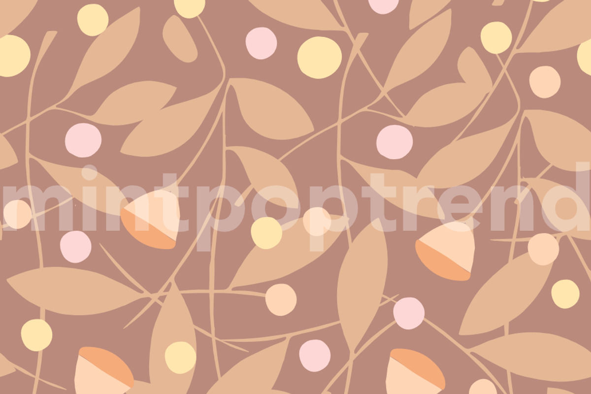 Tea Leaves Seamless Pattern, a Pattern Graphic by Mintpoptrend (Photo 5 of 11)