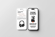 Phone screen mockup, an iPhone Mockup by AnasStudio (Thumbnail 4 of 5)