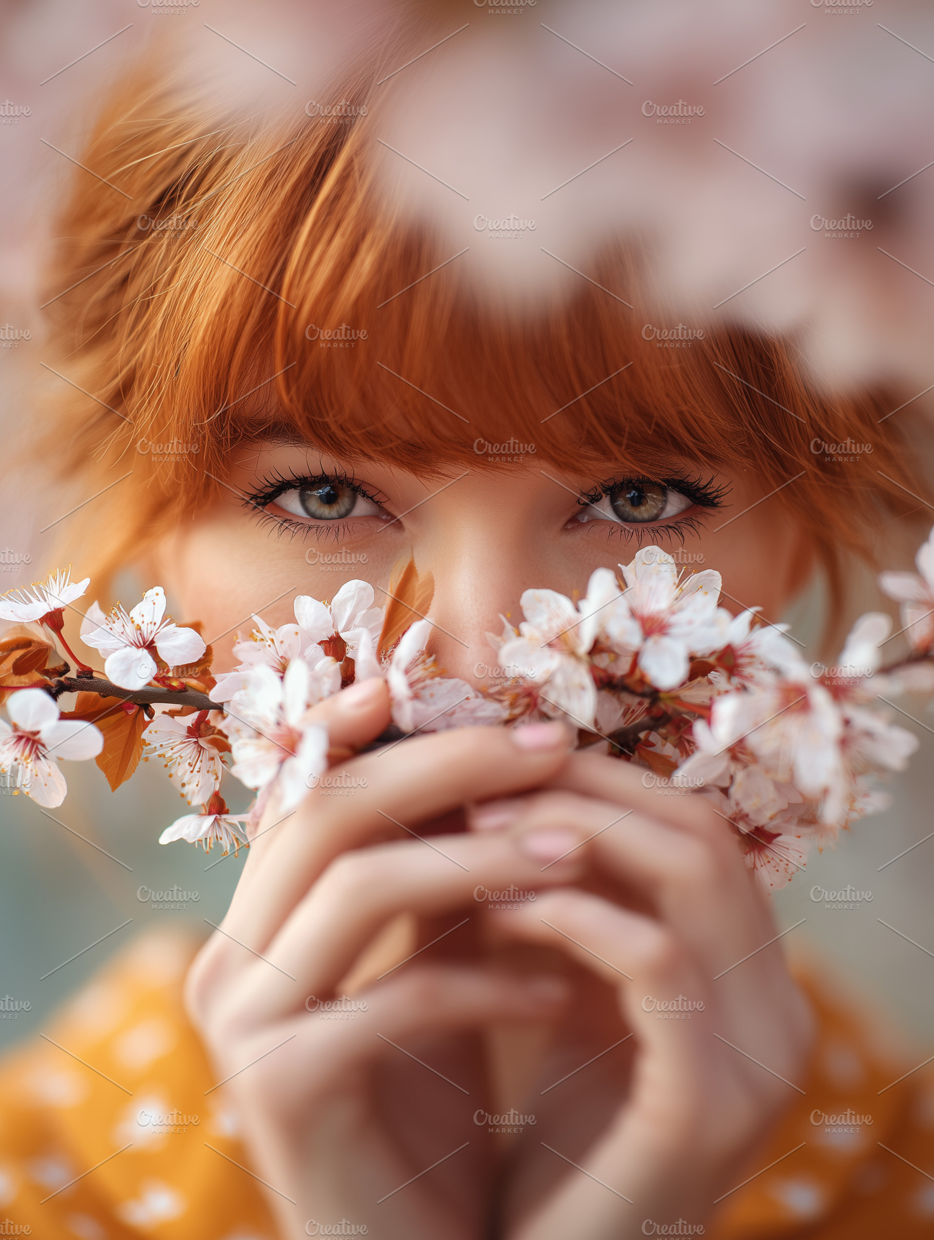 Close up portrait of a red-haired, a Person Photo by MistyDay