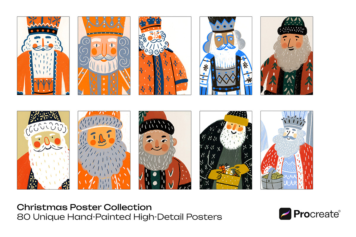 Christmas Poster Collection, a Seasonal Illustration by crafty (Photo 10 of 12)