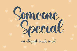 Someone Special, An Elegant Script