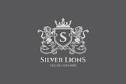 Silver Lions - Letter S Shield Logo, a Branding & Logo Template by ashenterprise (Thumbnail 3 of 3)