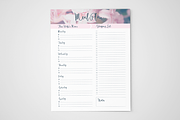 Menu Planner Printable, 4 Sizes, a Stationery Template by Ember & Co (Thumbnail 2 of 3)