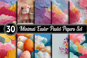 Minimal Easter Pastel Papers, a Background Photo by RobertsArt