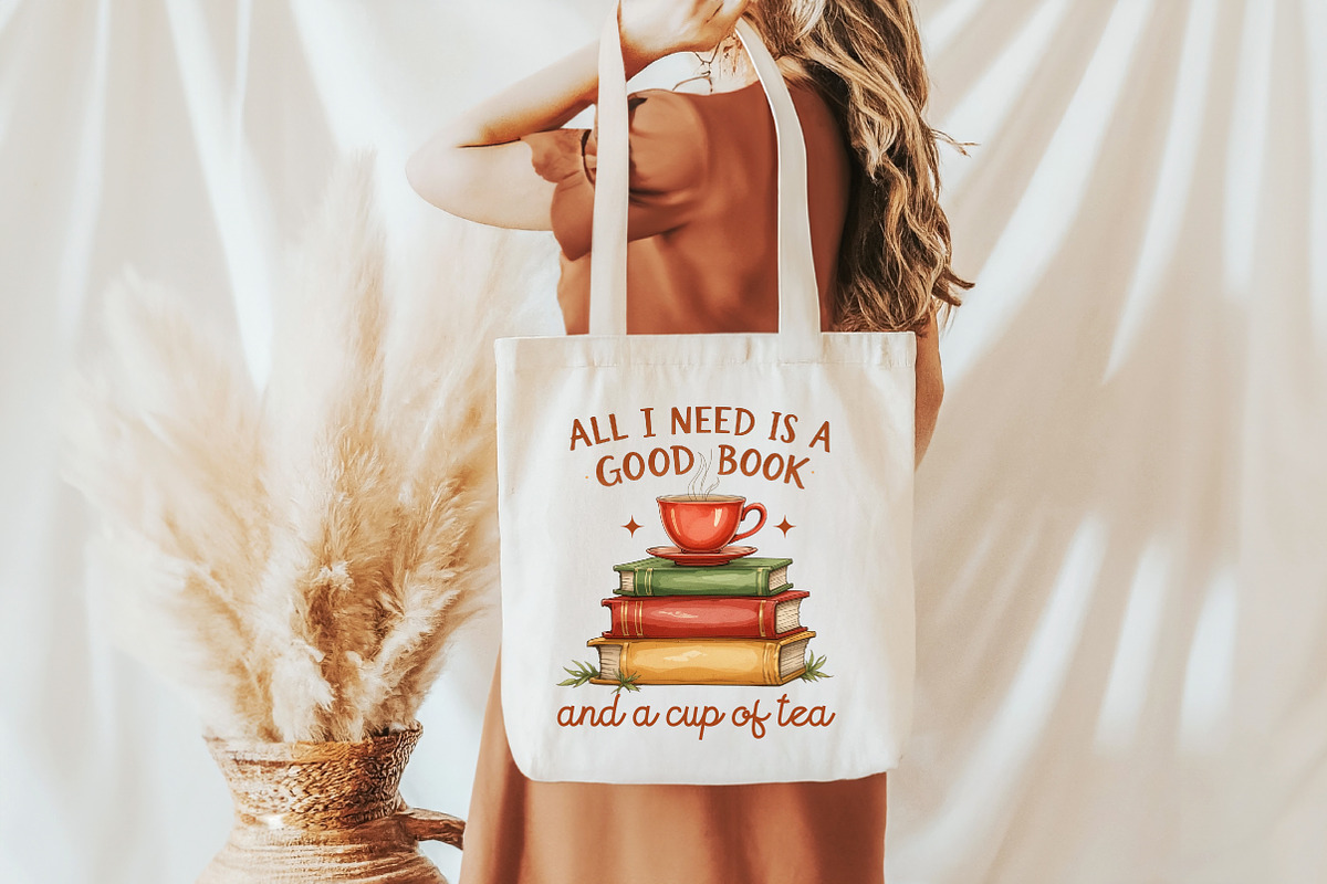 All I Need is a Good Book and Cup of, an Illustration by Libby Wishes (Photo 3 of 6)