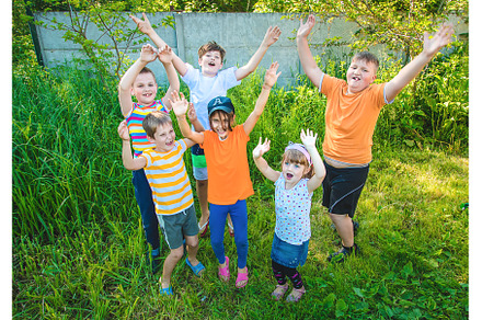 Children are having fun together on, a Person Photo by yanadjana