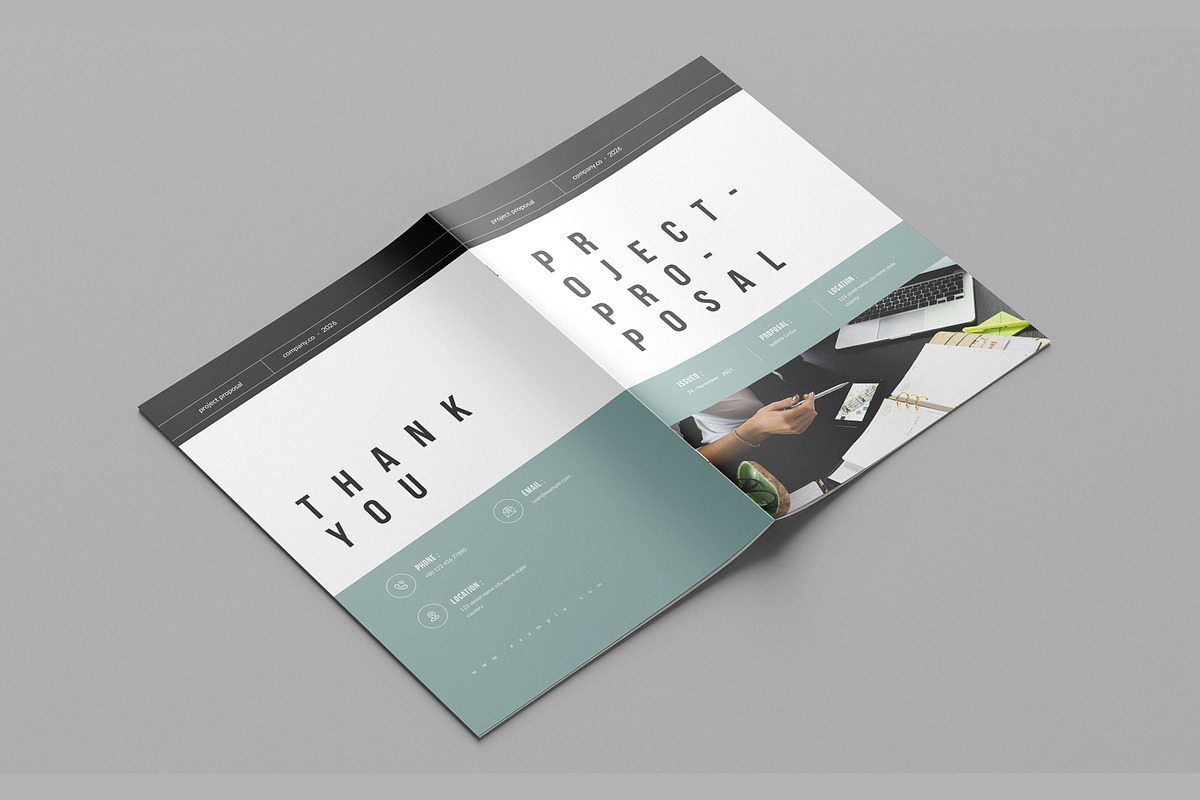 Project Proposal Brochure Template, a Brochure Template by White Graphic (Photo 14 of 16)