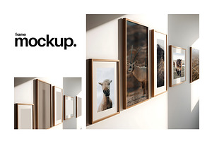 Frame Mockup #655, Wood Portrait Set, a Print Template by Kzara Visual Concepts
