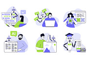 120 Flat Vector Illustrations, an Illustration by alexdndz (Thumbnail 5 of 21)