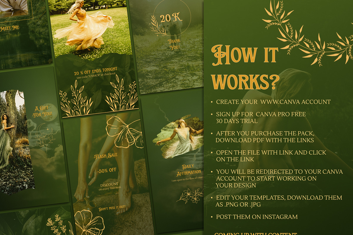 Spiritual, Herbal Instagram Stories, a Social Media Template by Under My Cozy Roof (Photo 9 of 9)