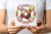 Boho Floral Mom Mother's Day Gift PN, an Illustration by CraftArtStudio (Thumbnail 2 of 4)