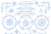 Winter borders,wreath,snowlakes, an Object Graphic by Tatianakost49 (Thumbnail 2 of 2)