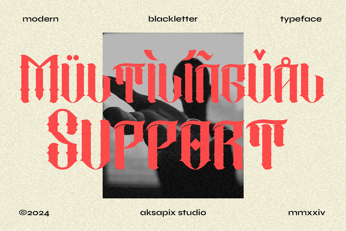 Thornebloods - Blackletter Font, a Blackletter Font by Aksapix Studio (Photo 9 of 10)
