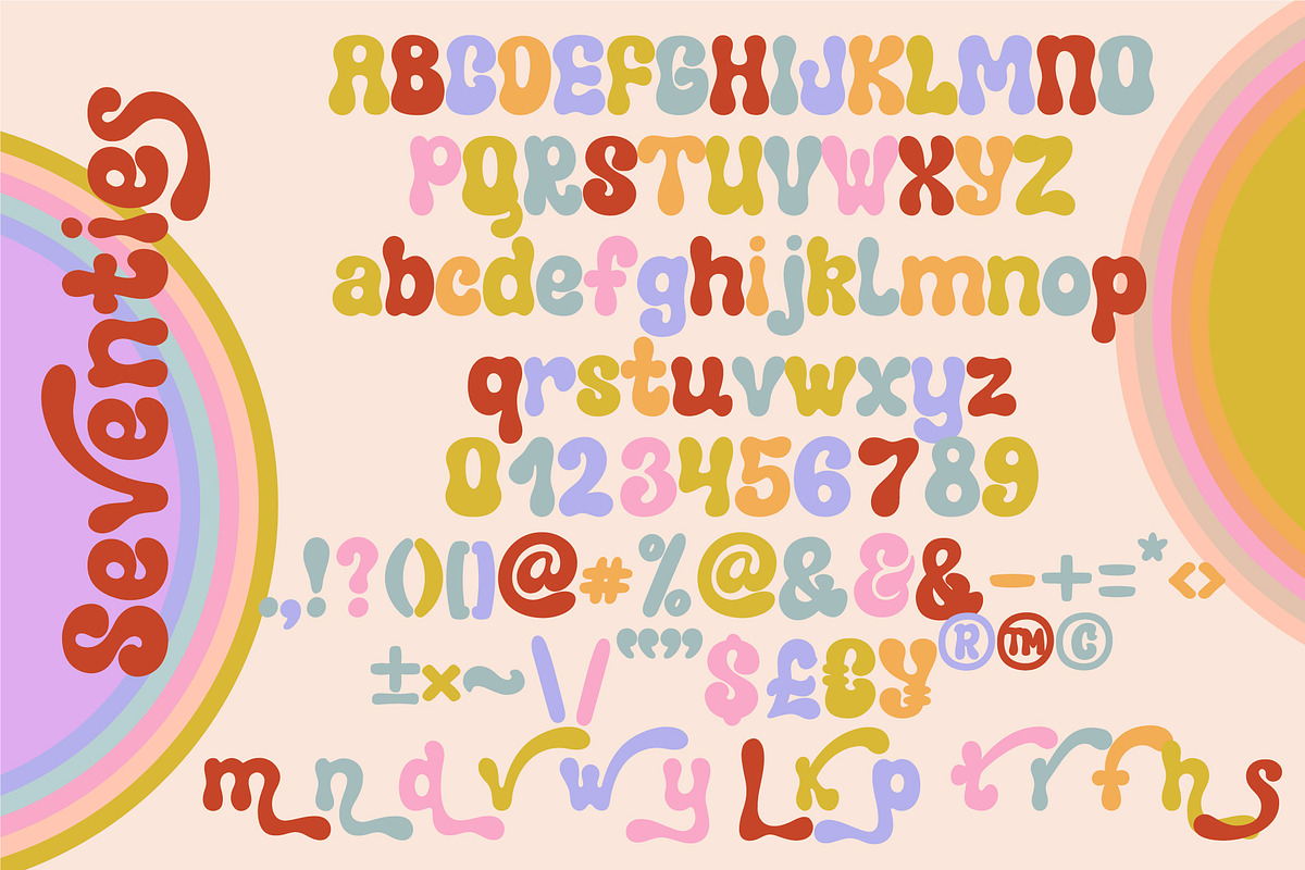 Vintage Psychedelic Font, a Serif Font by Anna Zakharchenko (Photo 10 of 11)