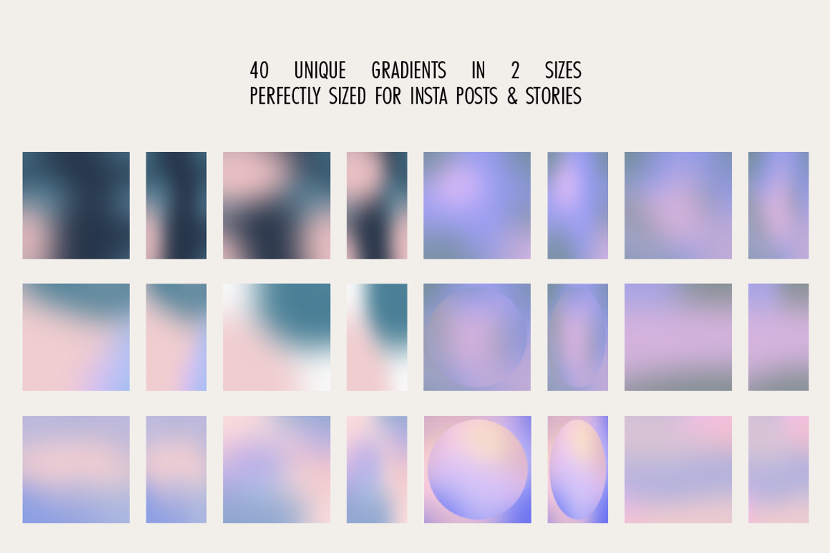 Instagram Aesthetic Gradients Kit, a Texture Graphic by Leigh the Studio (Photo 7 of 13)