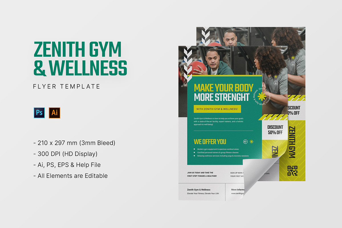 Zenith - Flyer Template, a Flyer Template by StreaksideStd (Photo 1 of 3)